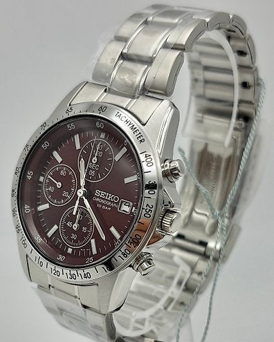 Seiko SBTQ045 Chronograph Quartz Red Dial