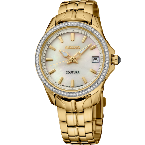 Seiko SUR592 Coutura Gold-Tone Diamond