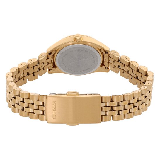 Citizen EU6062-50P Crystal Gold Dial Ladies Watch