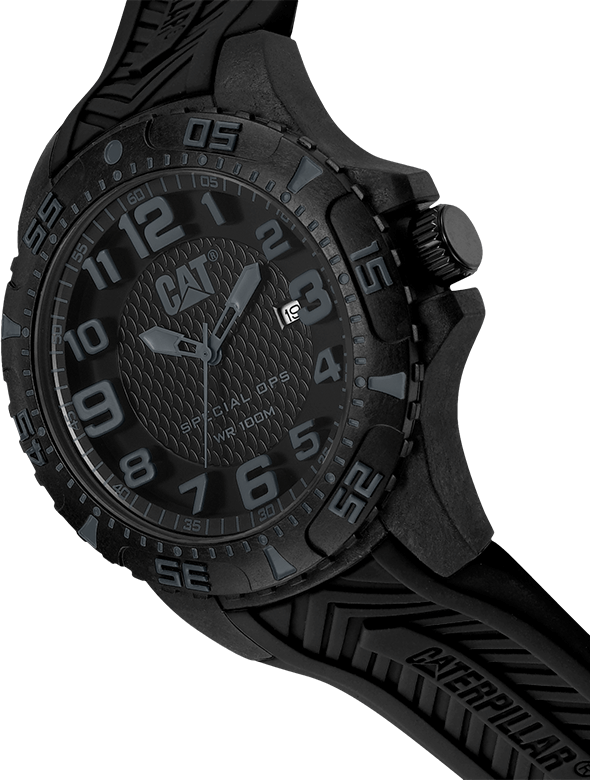 CAT Special Ops N°2 Analog Black Dial Men's Watch-K3.121.21.111