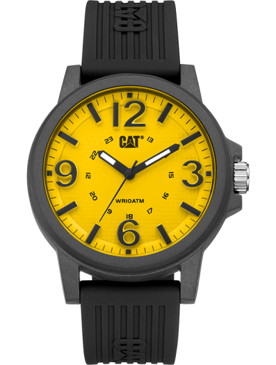 CAT Groovy Analog Yellow Dial Men's Watch-LF.111.21.731