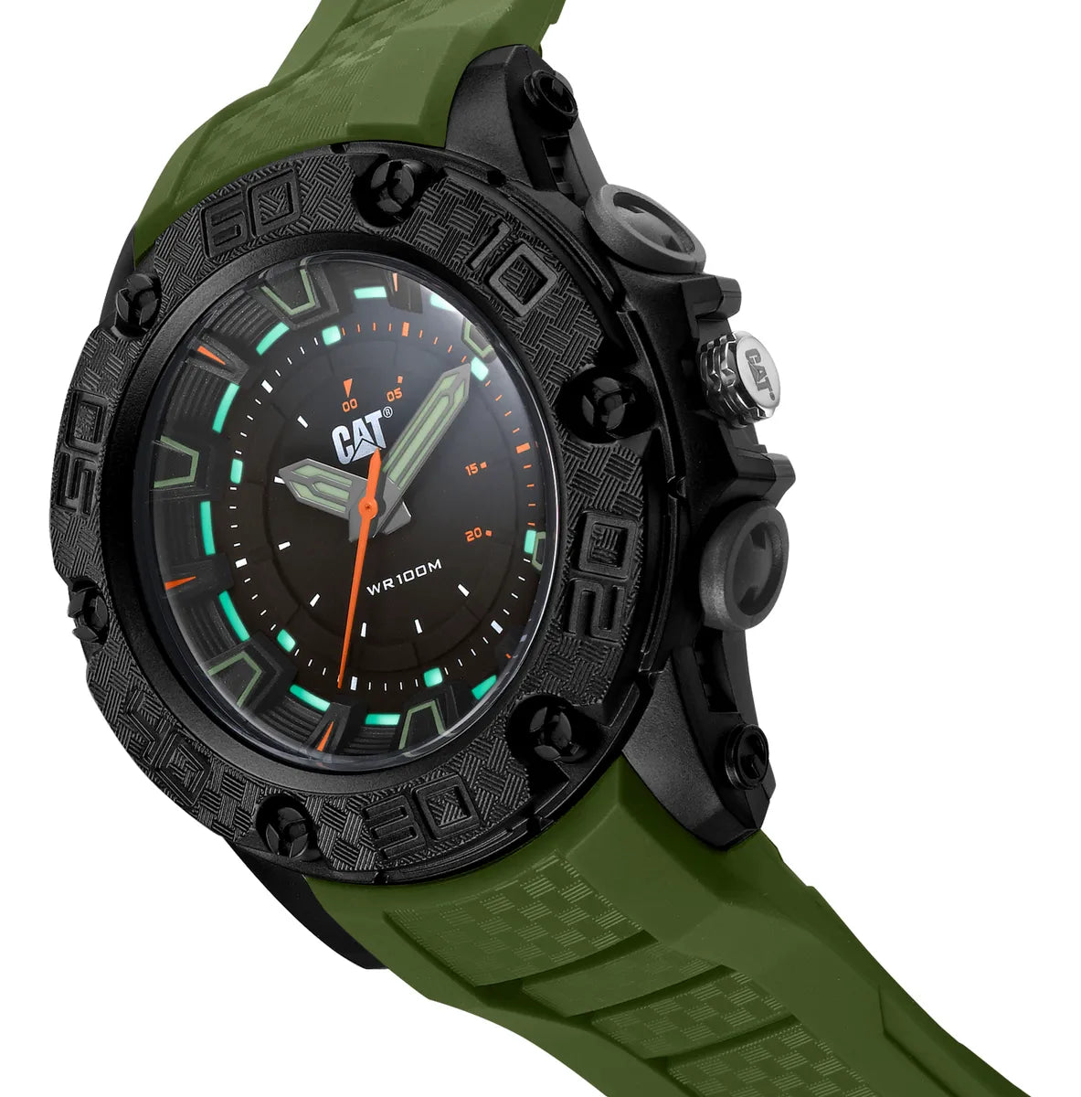 Caterpillar Men's P10 Lu.160.23.128 Watch Green Black Black
