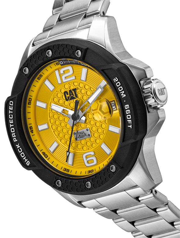 Caterpillar Shockmaster Evo Stainless Steel Strap Men Watch SJ.141.11.731