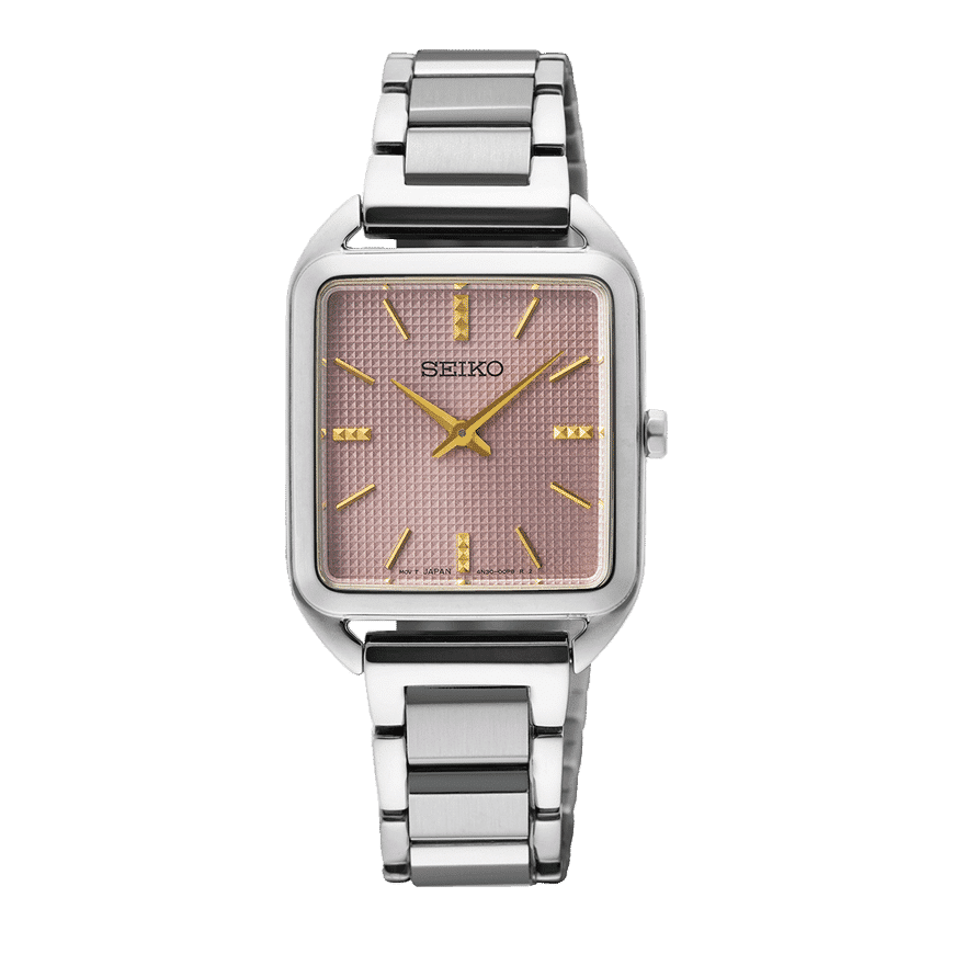 Seiko SWR077P1 Quartz Pink Dial Ladies Watch