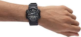 Casio Youth-Combination Analog-Digital Black Dial Men's Watch - AEQ-110W-1AVDF