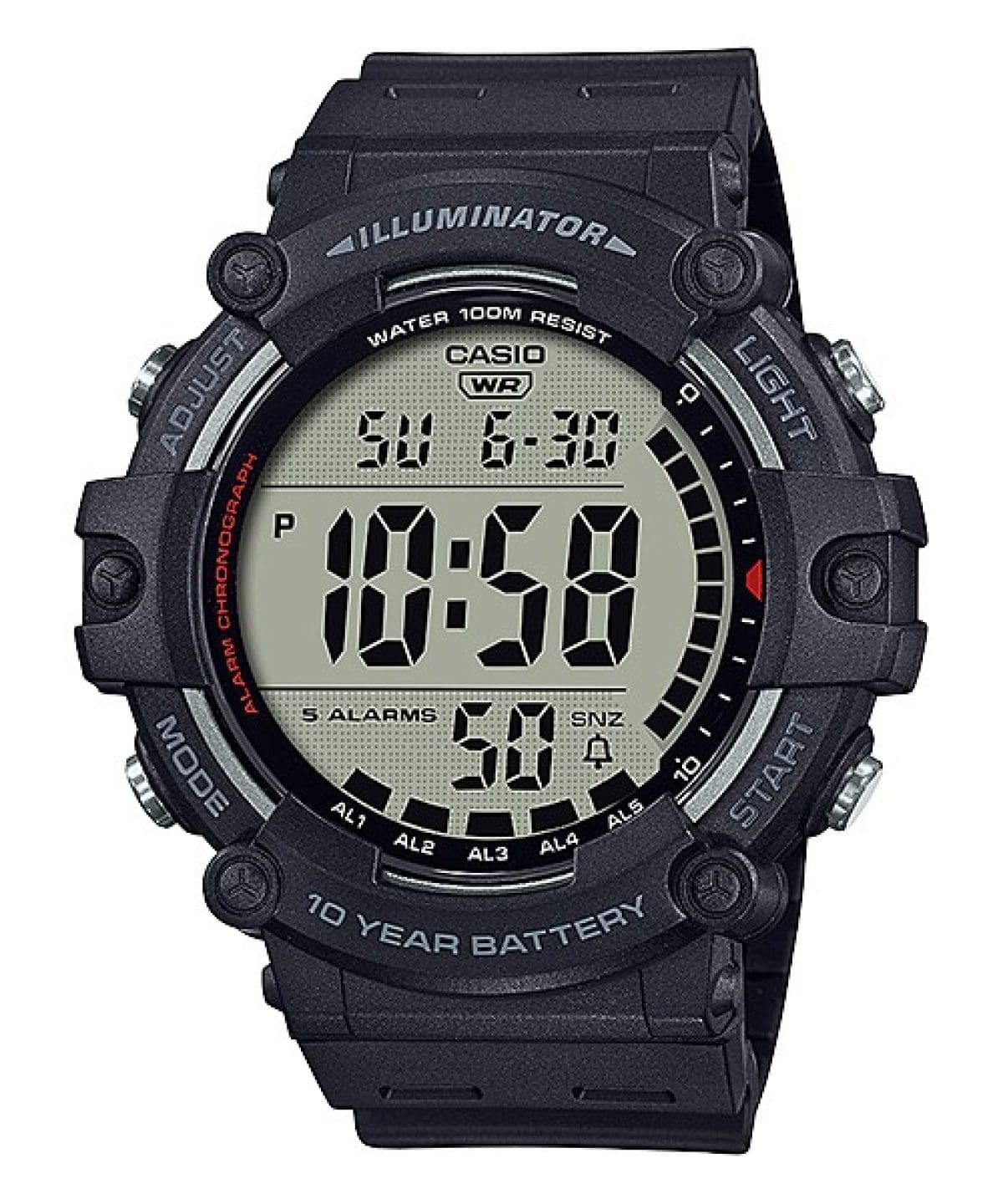 Casio Youth Series Digital Black Dial Men AE-1500WH-1AVDF