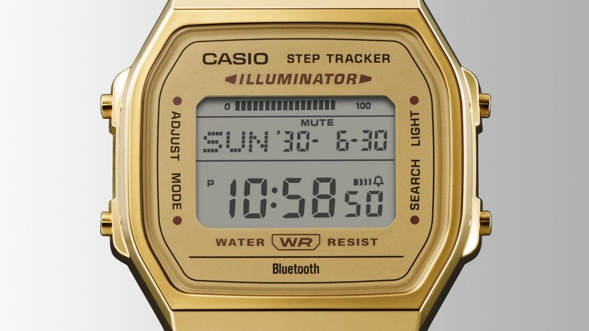 Casio Vintage ABL-100WEG-9ADF Bluetooth Digital Gold Dial Unisex