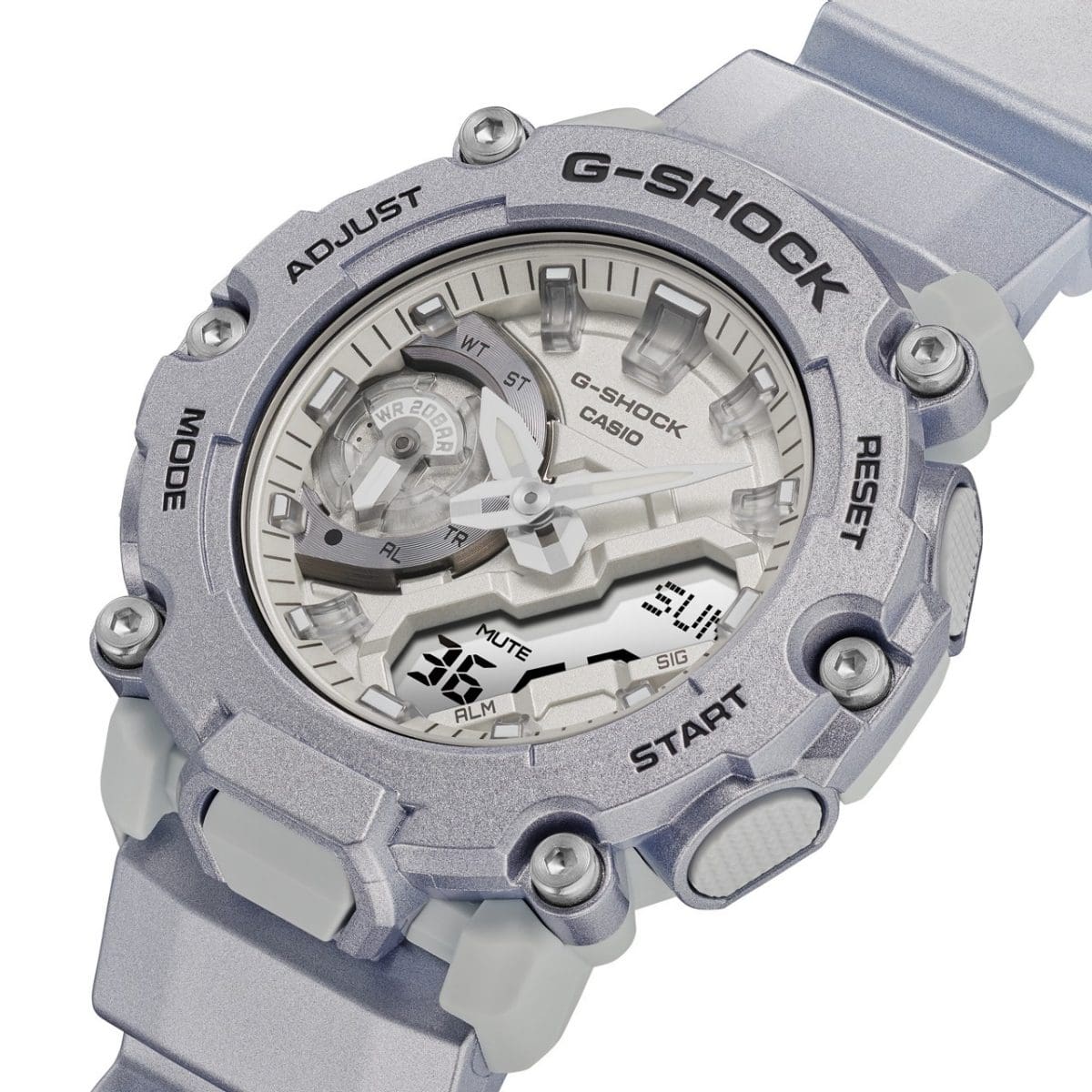 Casio Resin G-Shock Analog-Digital Grey Dial Men Ga-2200Ff-8Adr