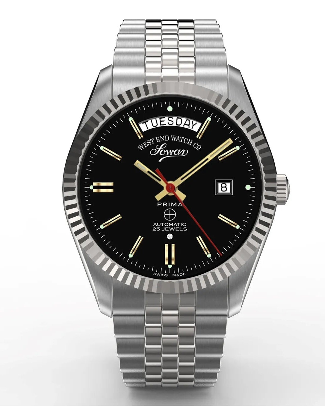 WESTEND 6868.10.2707R Classic Day Date Mens Watch