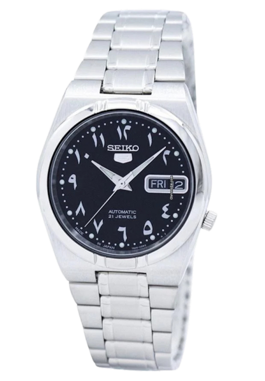 SEIKO 5 Automatic Black Dial Men's Watch SNK063J5