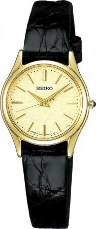 Seiko SWDL160 Quartz Elegant Gold Dial Watch