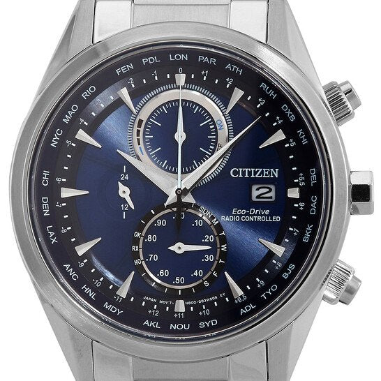 Citizen AT8260-85L Eco-Drive Perpetual Alarm World Time GMT