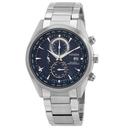 Citizen AT8260-85L Eco-Drive Perpetual Alarm World Time GMT
