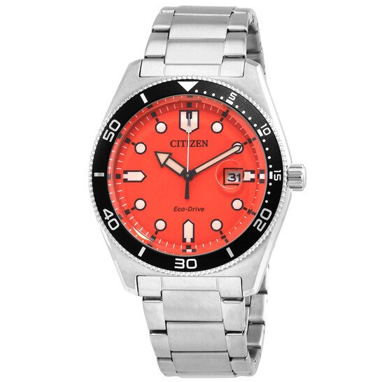 Citizen AW1760-81X Eco-Drive Orange Dial Men's Watch