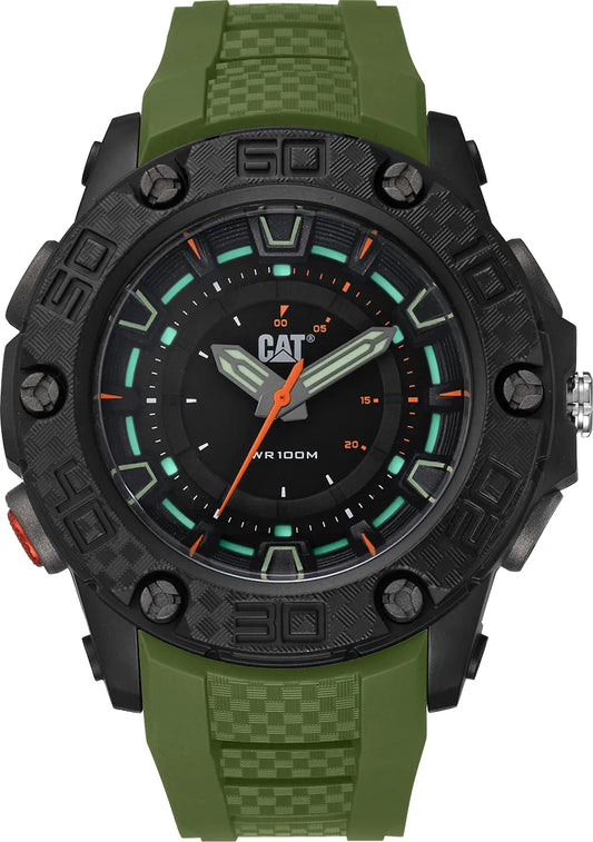 Caterpillar Men's P10 Lu.160.23.128 Watch Green Black Black