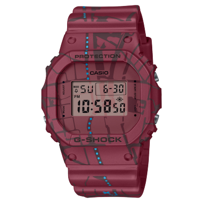 Casio DW-5600SBY-4DR Men Resin G-Shock Digital Red Dial