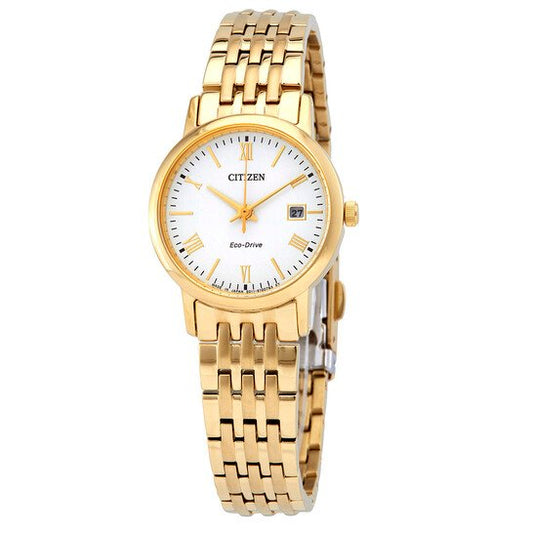 Citizen EW1582-54A Eco-Drive White Dial Ladies Watch