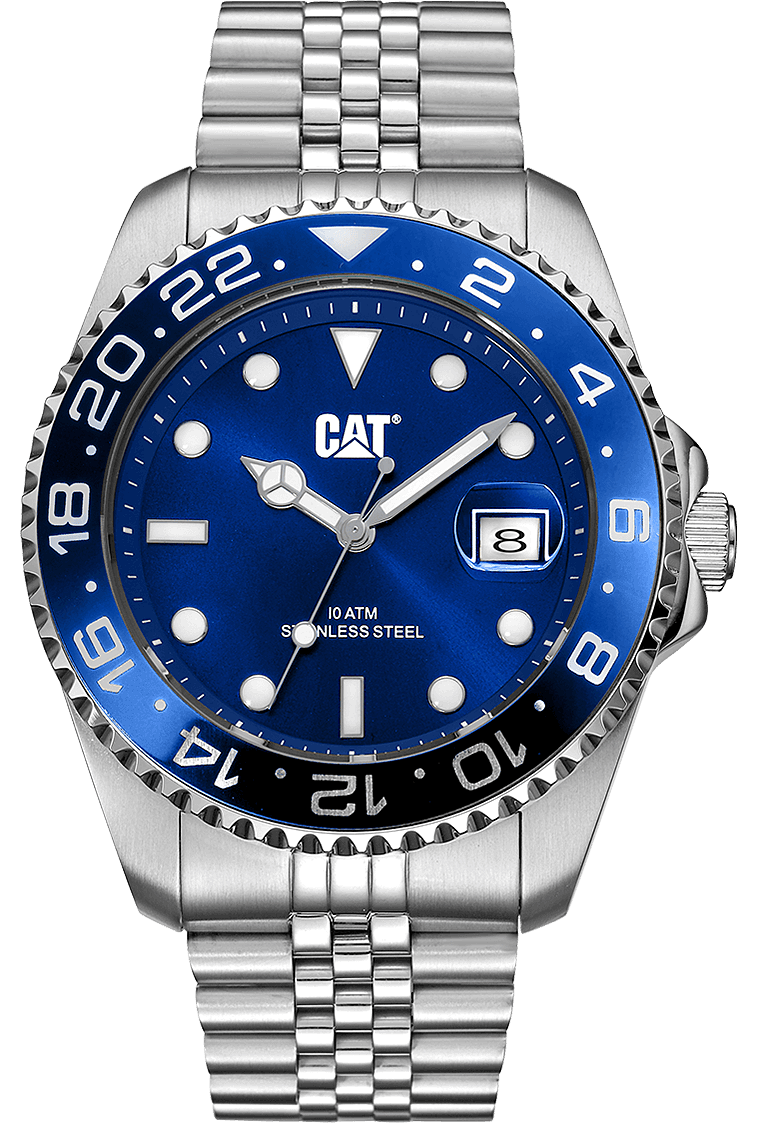 CATERPILLAR QC.141.11.626 Silver Dial Navy Stainless Steel