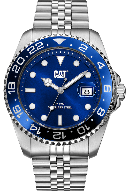 CATERPILLAR QC.141.11.626 Silver Dial Navy Stainless Steel