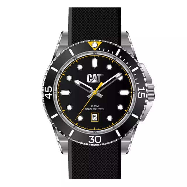 Caterpillar Men's Watch QC.141.21.121 Black Bezel Black Dial