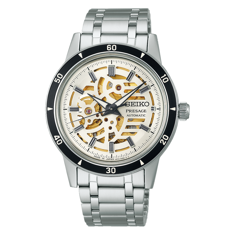 Seiko SARY255 Style60's Skeleton Dial Watch
