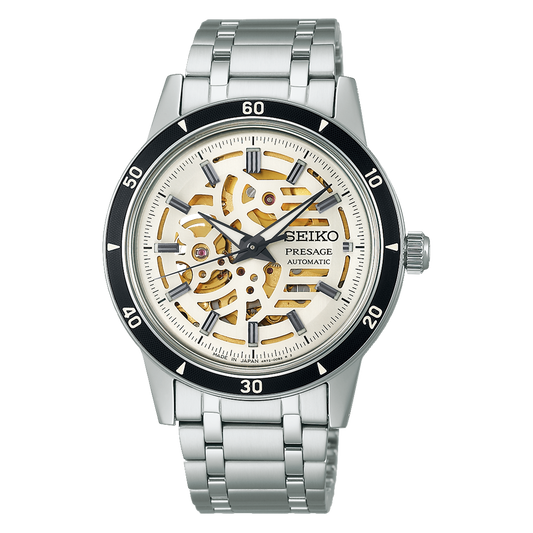 Seiko SARY255 Style60's Skeleton Dial Watch