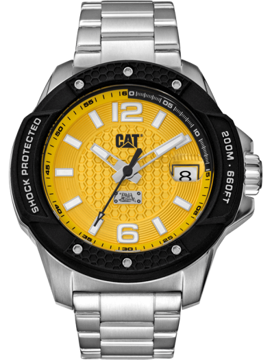Caterpillar Shockmaster Evo Stainless Steel Strap Men Watch SJ.141.11.731