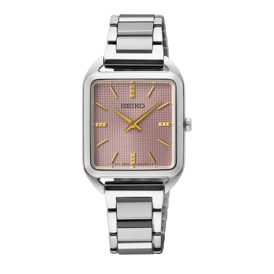 Seiko SWR077P1 Quartz Pink Dial Ladies Watch