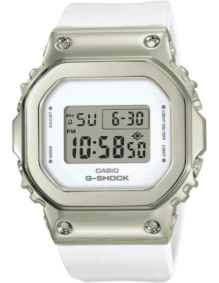 Casio Women Resin G-Shock Gm-S5600G-7Dr Digital White Dial Watch
