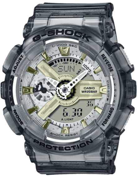 Casio G-Shock GMA-S110GS-8ADR Gray Dial Grey Resin Strap Women's Watch