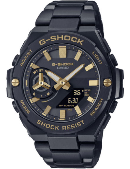 Casio Men Stainless Steel G-Shock AnalogDigital Black Dial Gst-B500Bd-1A9Dr
