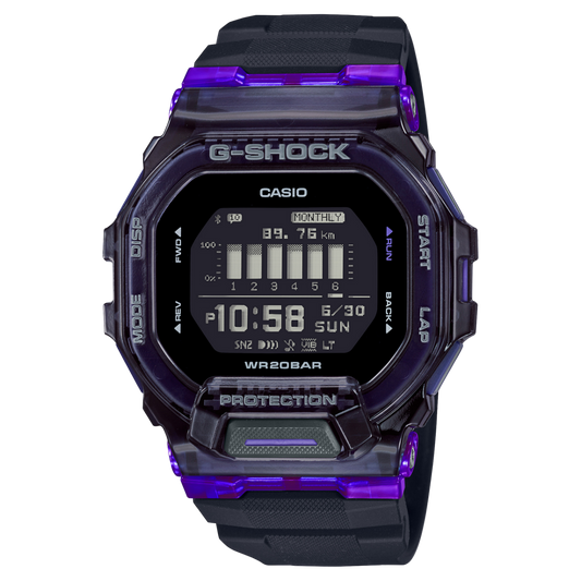 Casio G-Shock GBD-200SM-1A6DR Digital Dial Black Resin Strap Men's