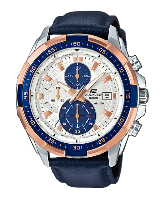 Casio Edifice EFR-539L-7CVUDF Leather Band Men's