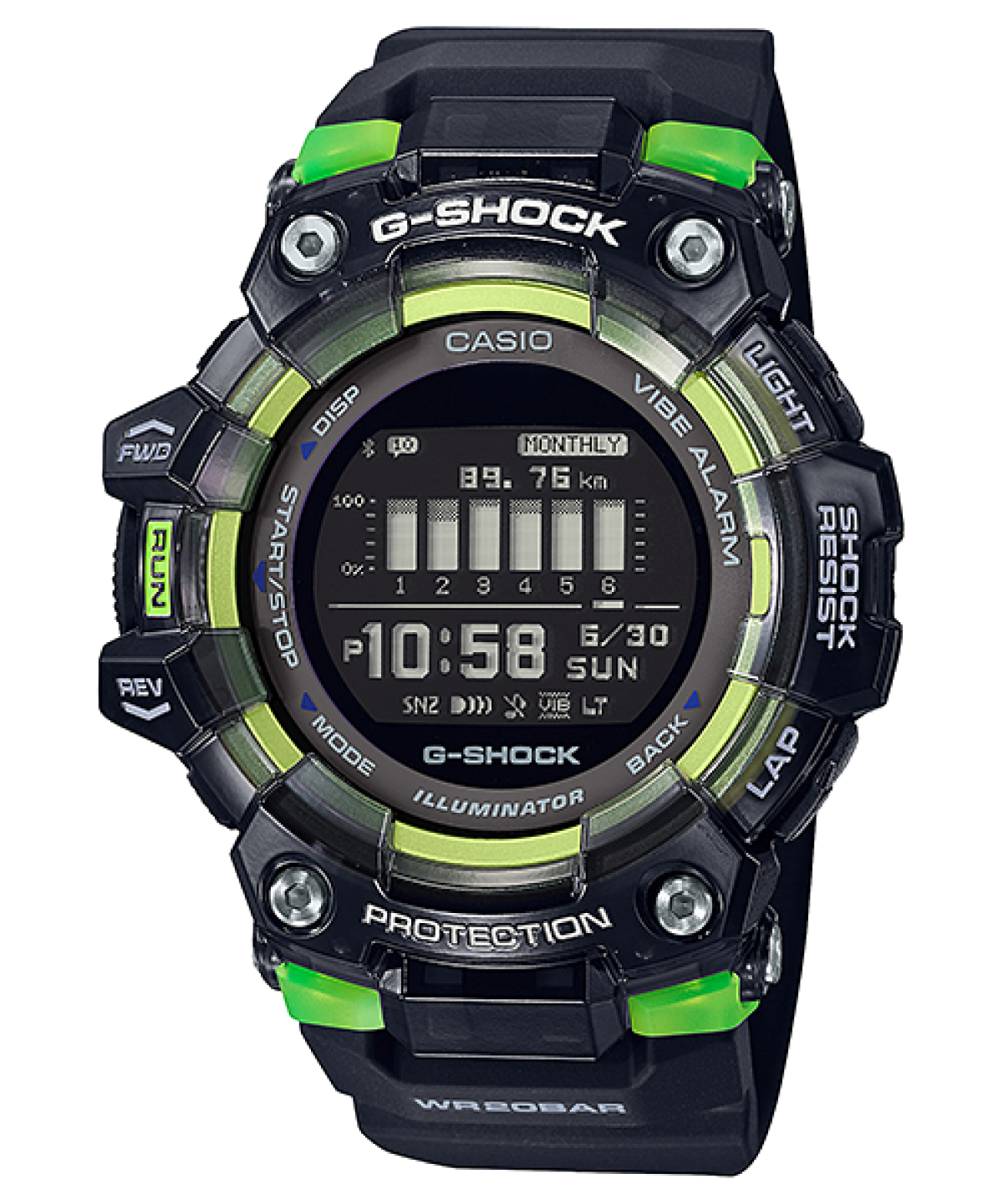Casio G-Shock GBD-100LM-1PR Bluetooth Digital Black Dial Men