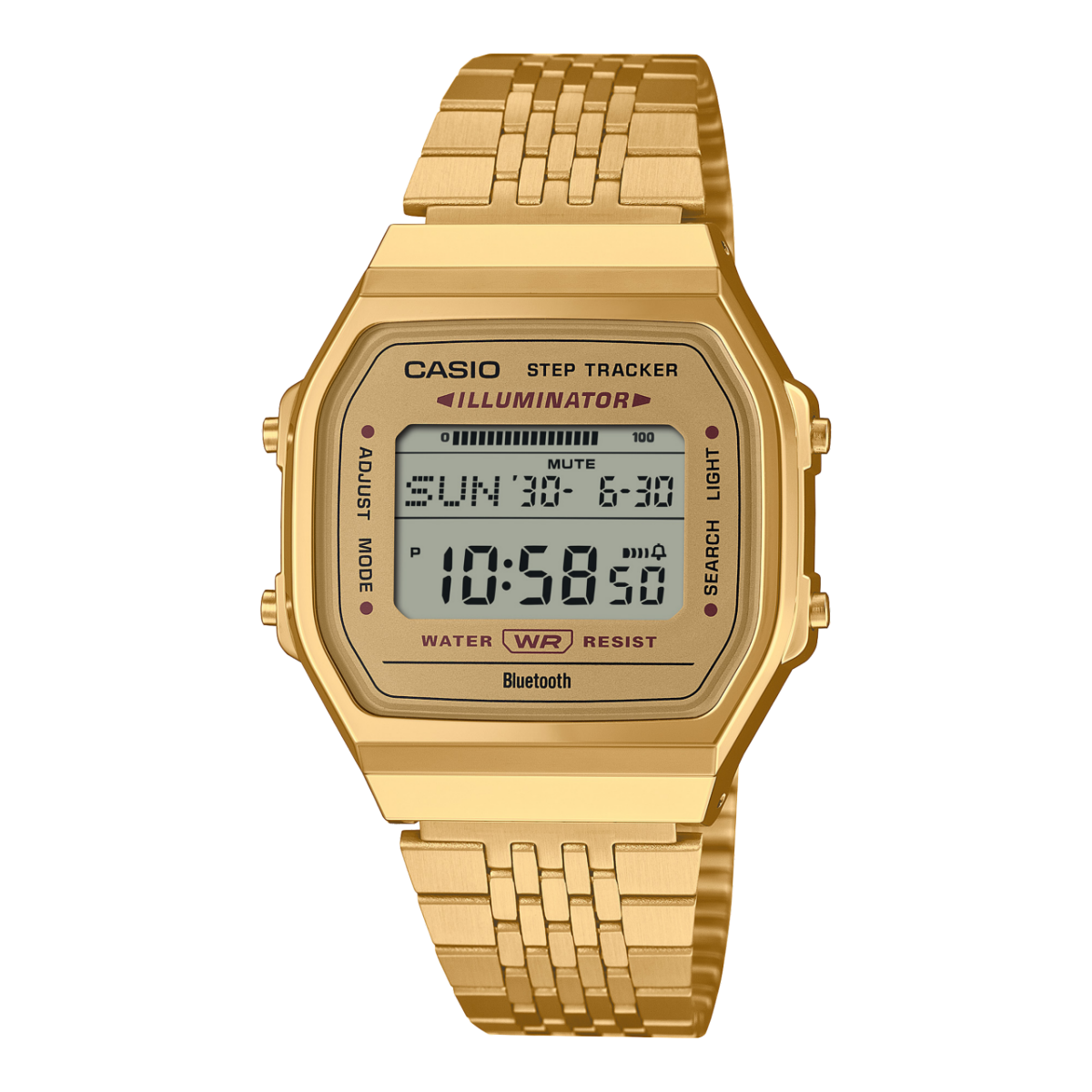 Casio Vintage ABL-100WEG-9ADF Bluetooth Digital Gold Dial Unisex
