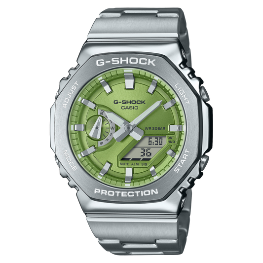 Casio G-Shock GM-2110D-3ADR Analog-Digital Green Dial Men