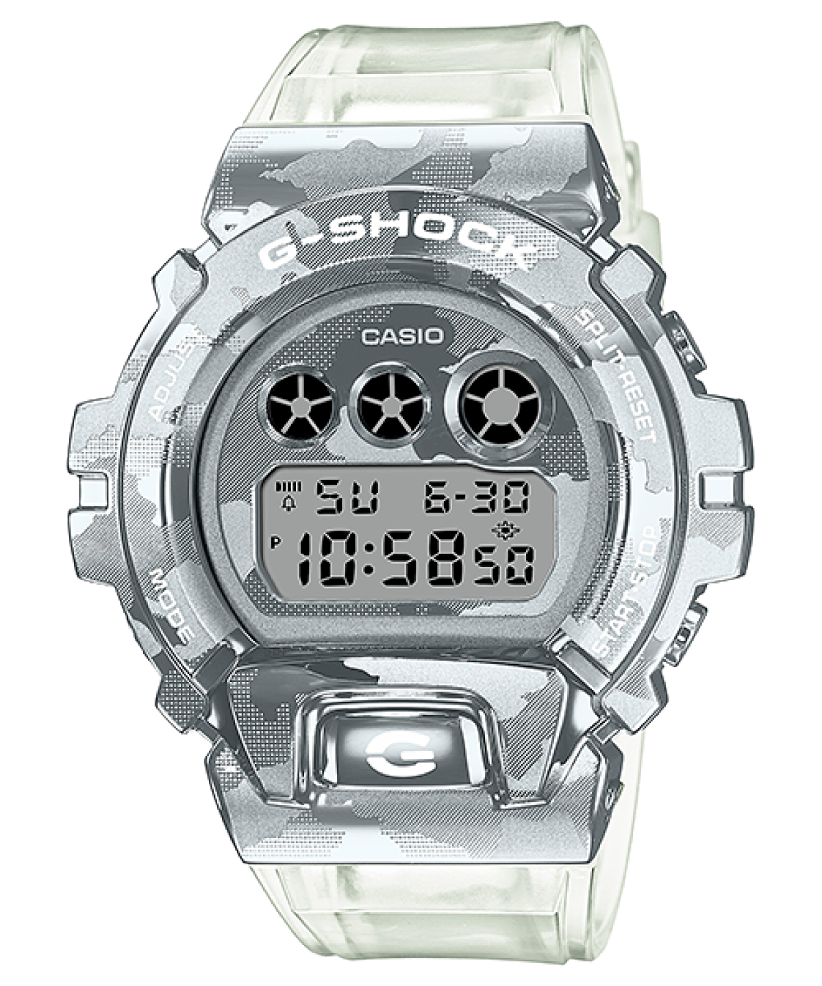 Casio G-Shock GM-6900SCM-1DR Round Digital Watch for Men - Grey