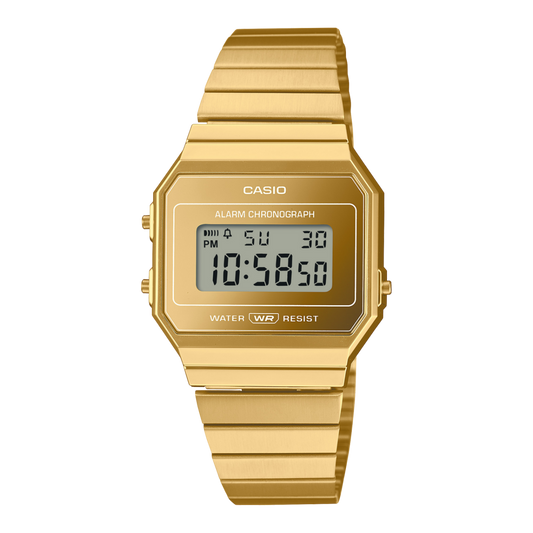 Casio Vintage A700WEVG-9ADF Digital Gold Dial Unisex