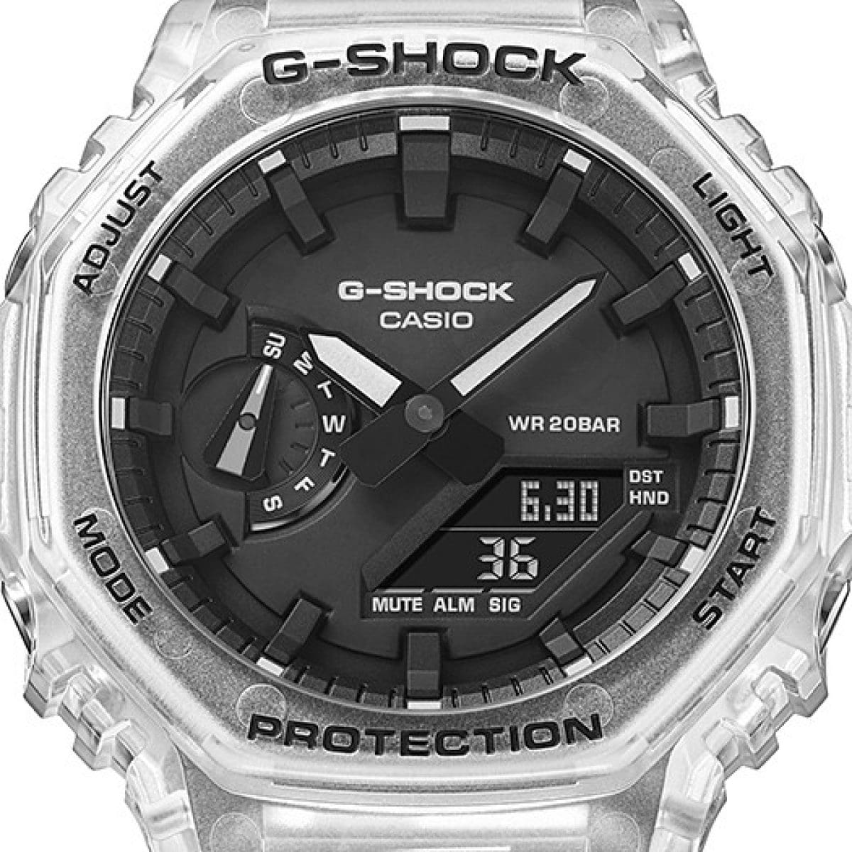 Casio G-SHOCK Skeleton Series GA-2100SKE-7A Watch, Bracelet Type