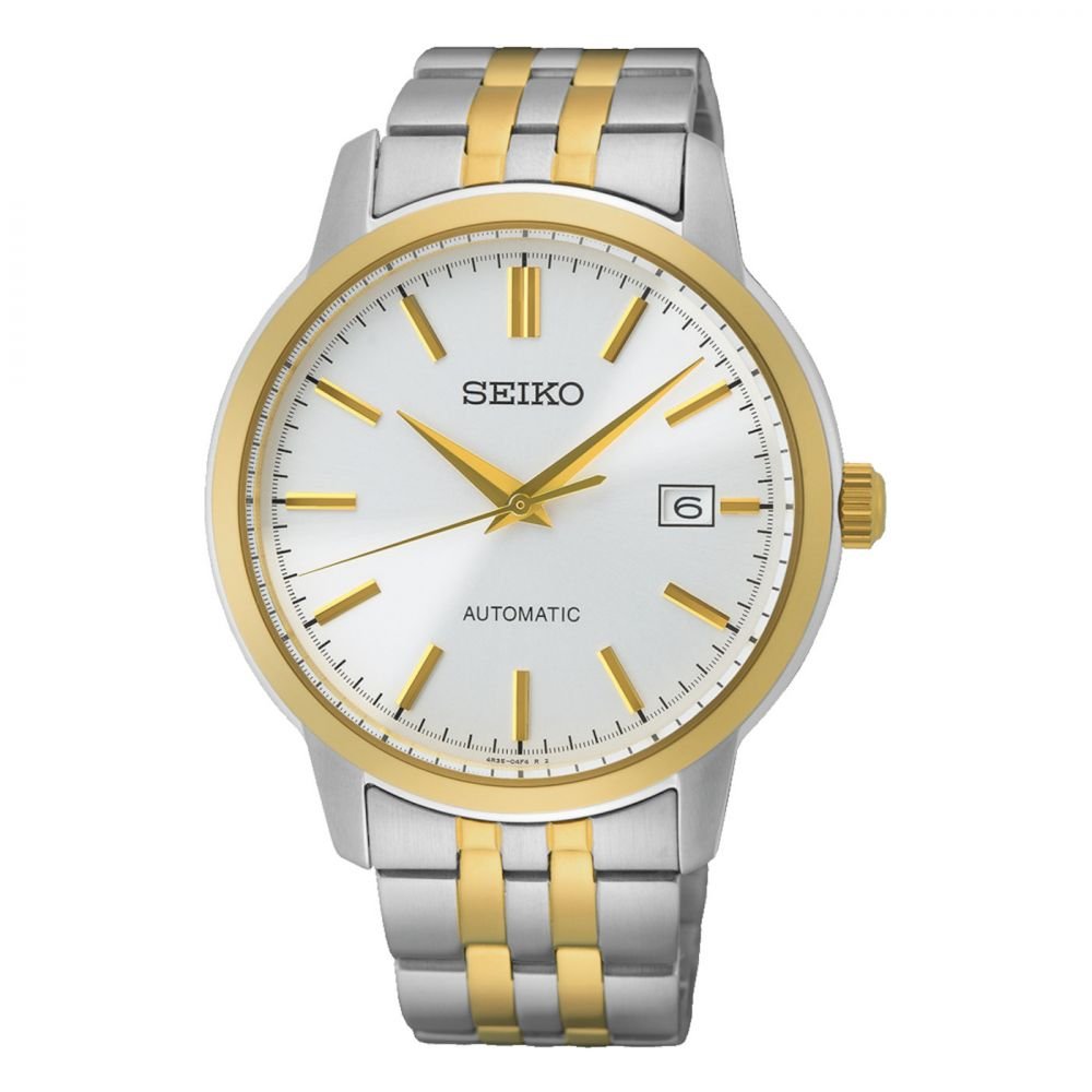 seiko srph92k1 a silver and gold watch