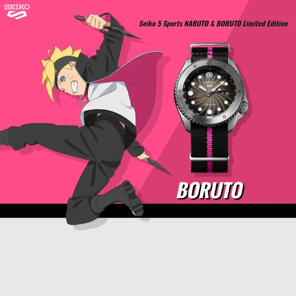 Seiko 5 Sports Boruto Uzumaki limited edition watch SRPF65K1 - Image 5