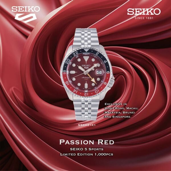 Seiko 5 Sports Limited Edition Passion Red SSK031 - Image 2
