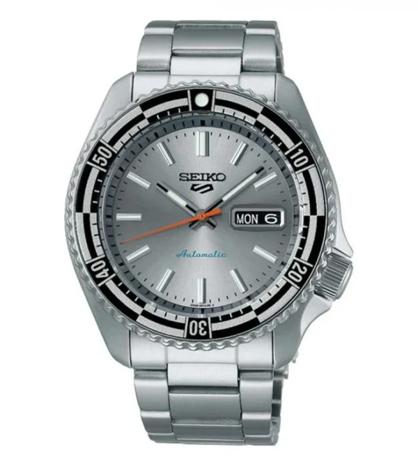 Seiko 5 Sports SRPK09K1 – SKX Special Edition automatic watch with stainless steel case and rotating bezel.