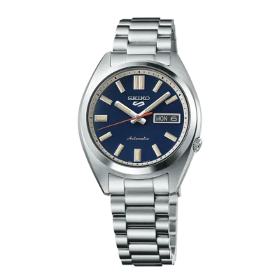 Seiko 5 Sports SRPK87K1 SNXS Rinse Blue dial automatic watch with stainless steel strap