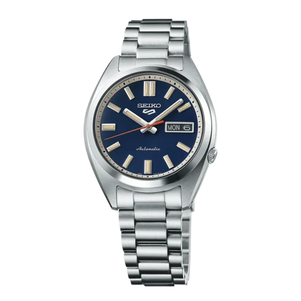 Seiko 5 Sports SRPK87K1 SNXS Rinse Blue dial automatic watch with stainless steel strap