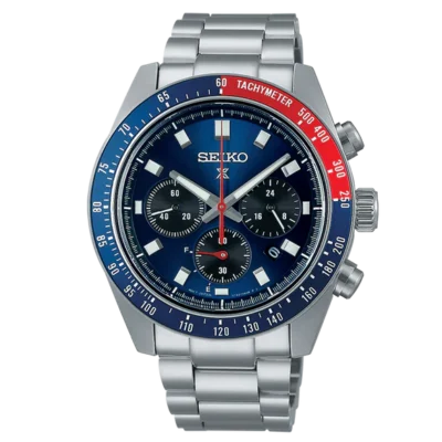 Seiko Prospex Solar Speedtimer SSC913P1 blue dial chronograph with stainless steel strap