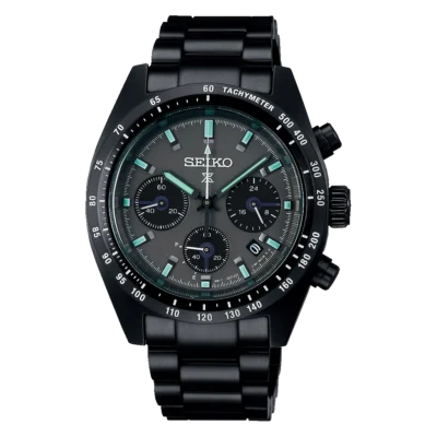 Seiko Prospex Solar Speedtimer SSC917P1 black dial men’s chronograph watch