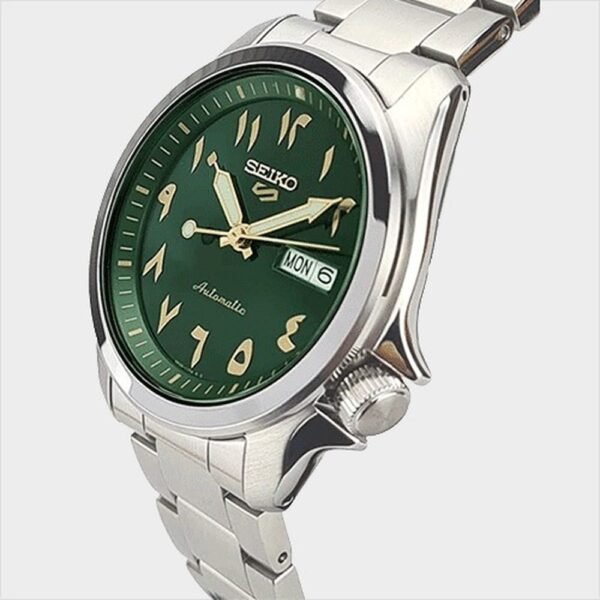 Seiko 5 Automatic Green Arabic Dial Watch SRPH49K1 - Image 2