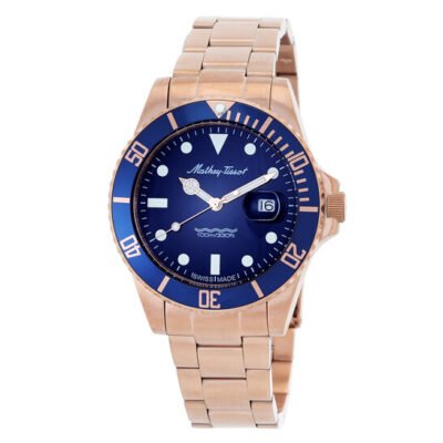 Mathey Tissot H908APRBU Men's Classic Blue Dial Watch