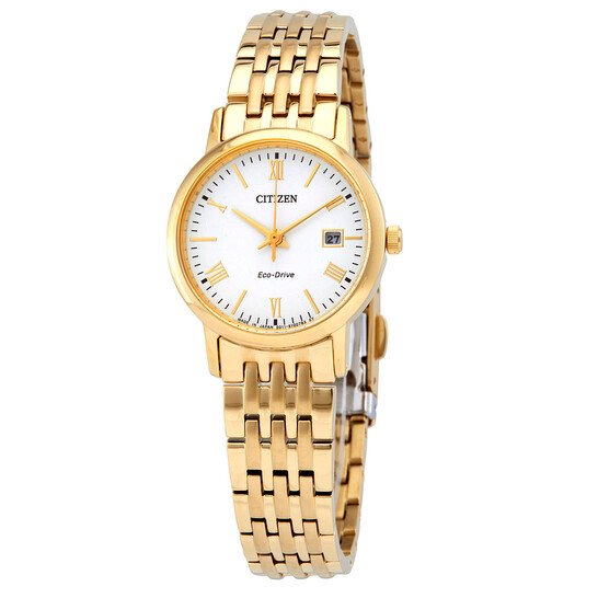 Citizen EW1582-54A Eco-Drive White Dial Ladies Watch